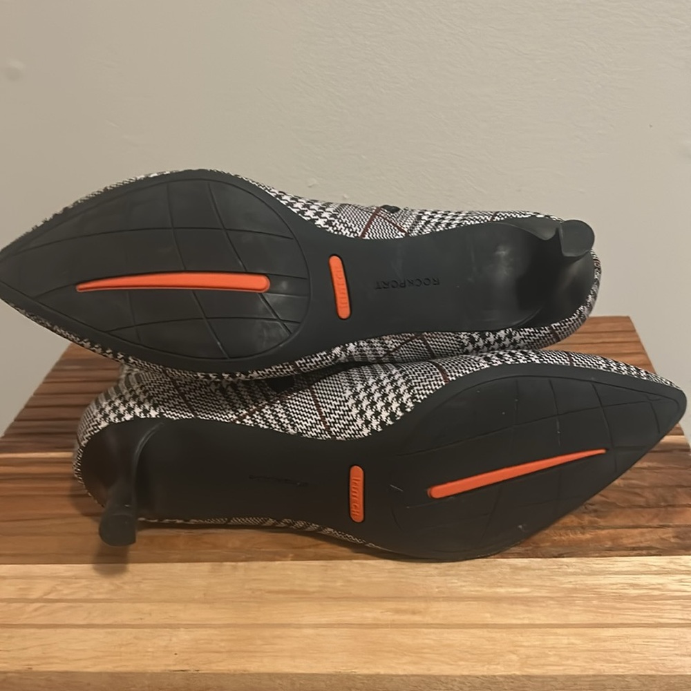 Rockport Black Plaid Alaiya Leather Bootie - Picture 7 of 9